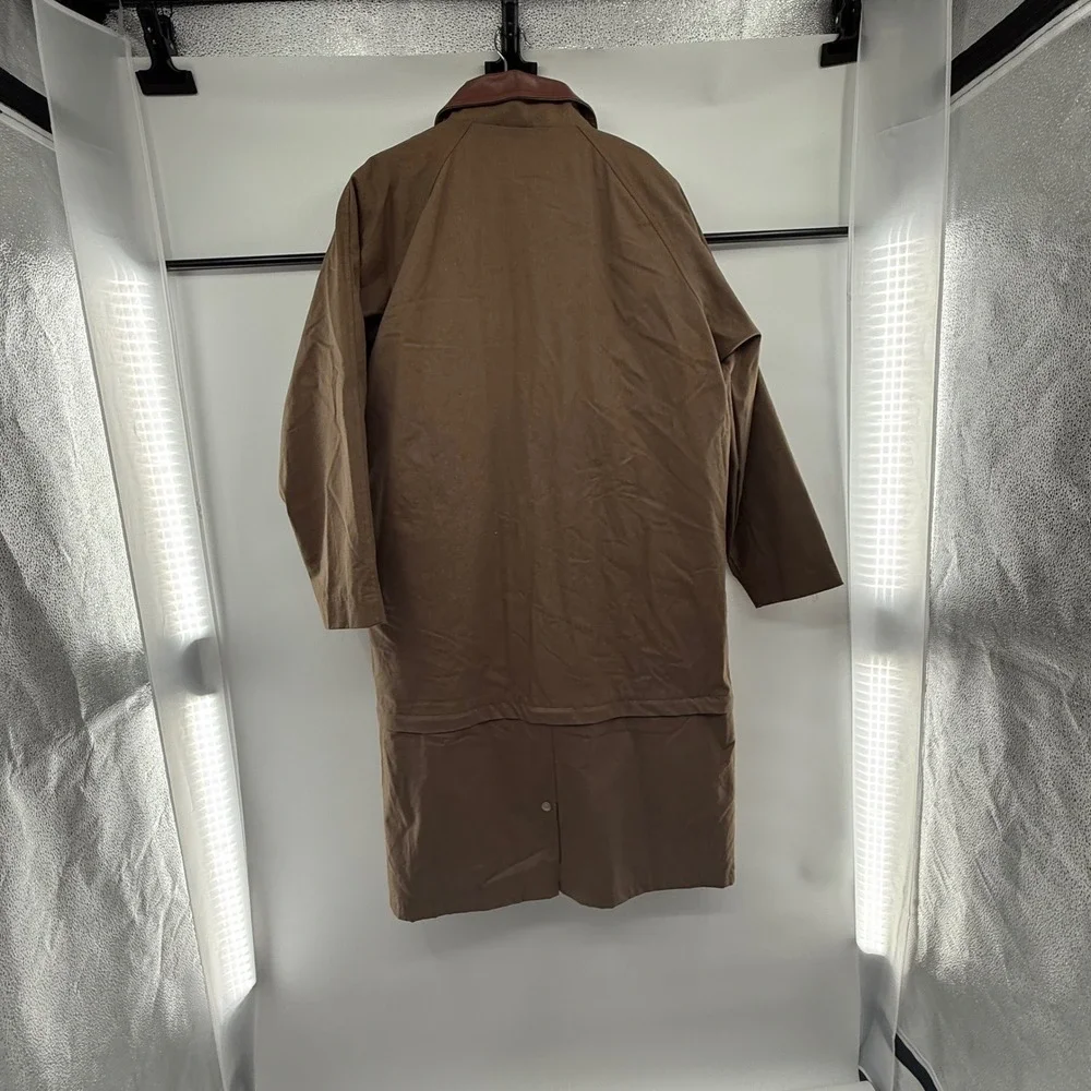 Vintage Marlboro Archive Modular Coat Men XL Brown Cotton Leather Collar Quilted